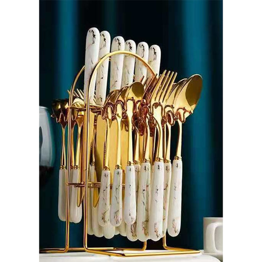 Set de Couverts de Table Colorés 24 Pièces - Ajoutez une touche de couleur à vos repas