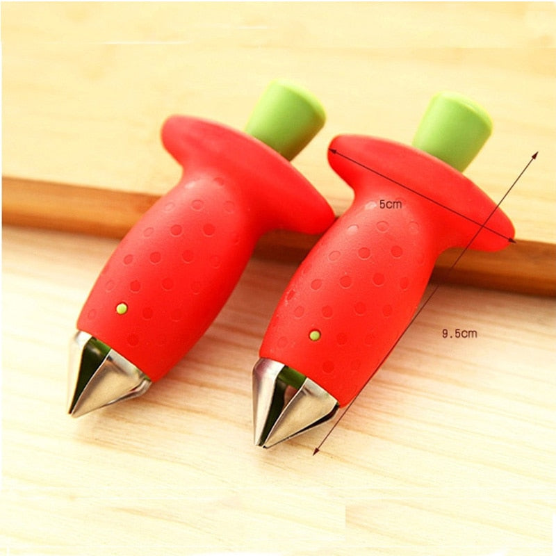 Décortiqueuse de fraises en acier inoxydable - Équeutez vos fraises rapidement et facilement