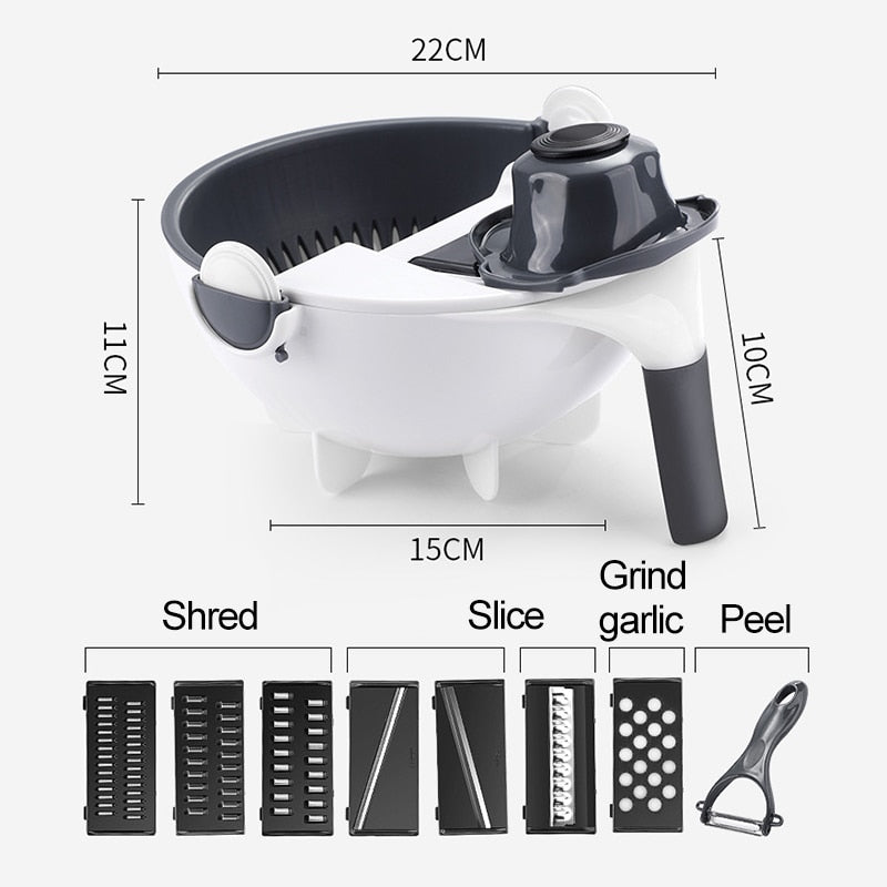 Coupe légumes multifonction 9en1