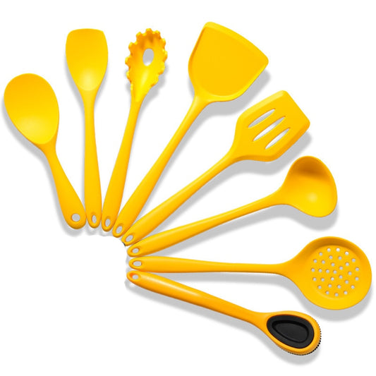 Ensemble d'outils de cuisine en silicone tout-en-un tout compris 9 pièces - Utiles pour une cuisine efficace