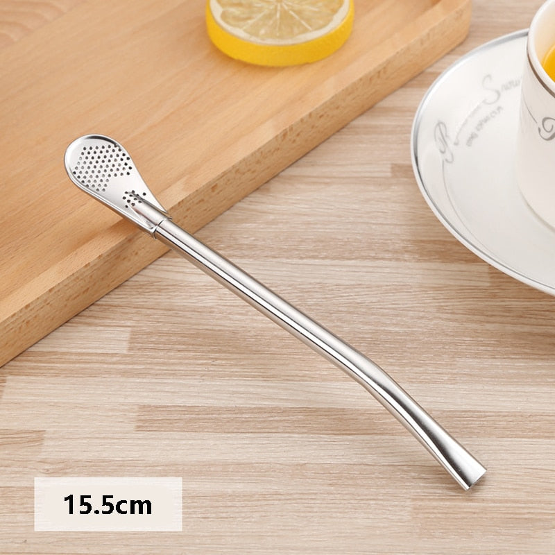 Pailles à Thé Réutilisables en Acier Inoxydable - Profitez de votre thé tout en préservant l'environnement