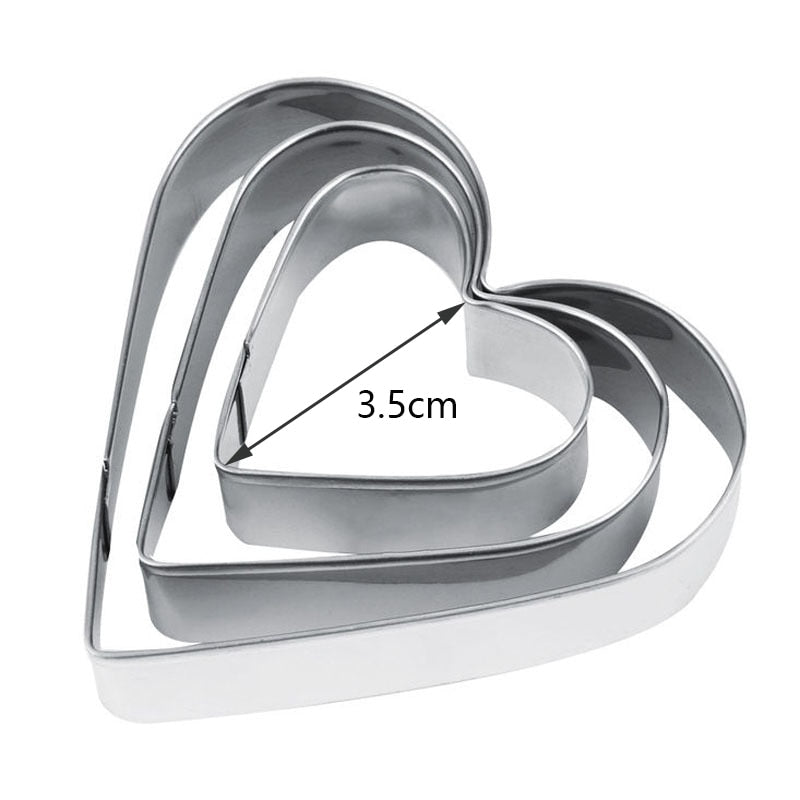 Emporte-pièces biscuit lot de 3 pour une pâtisserie créative