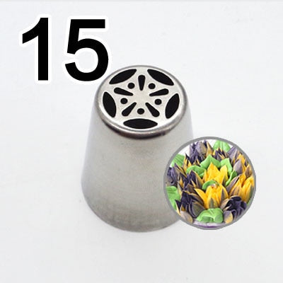 Embouts de Tuyauterie Russes 20 Styles - Ensemble de Douilles à Pâtisserie en Acier Inoxydable pour Décorer les Gâteaux