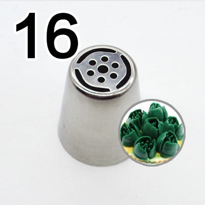 Embouts de Tuyauterie Russes 20 Styles - Ensemble de Douilles à Pâtisserie en Acier Inoxydable pour Décorer les Gâteaux