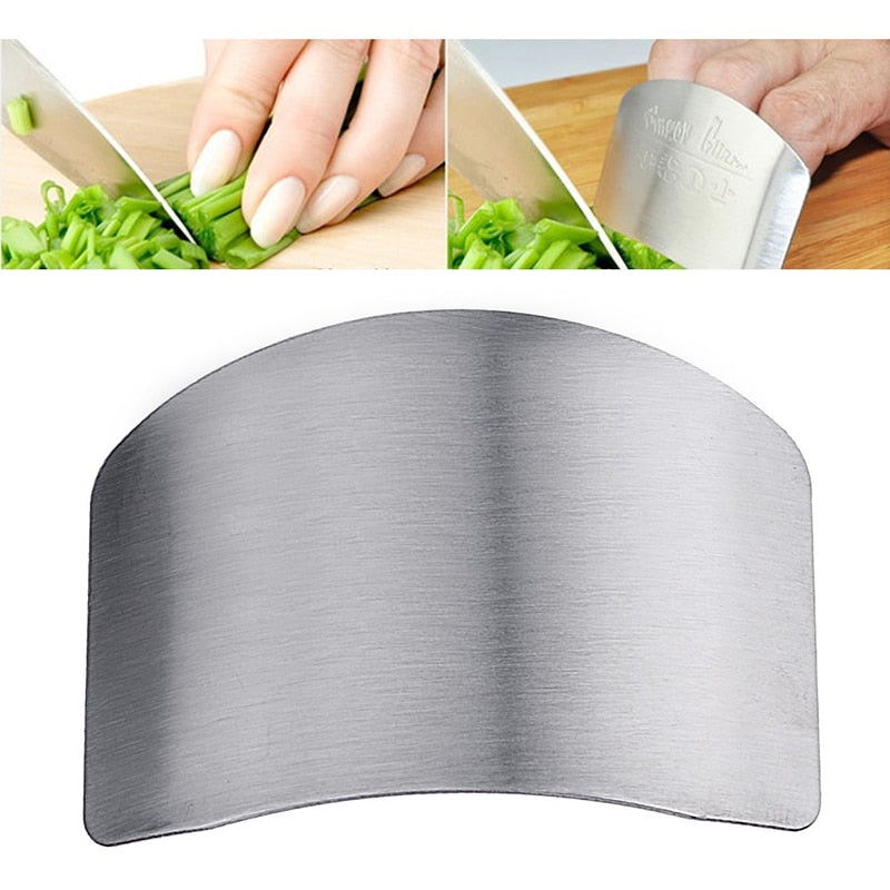 Protège-doigts en acier inoxydable pour cuisine : Protégez vos doigts lors de la préparation des aliments
