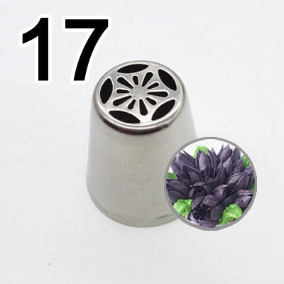 Embouts de Tuyauterie Russes 20 Styles - Ensemble de Douilles à Pâtisserie en Acier Inoxydable pour Décorer les Gâteaux