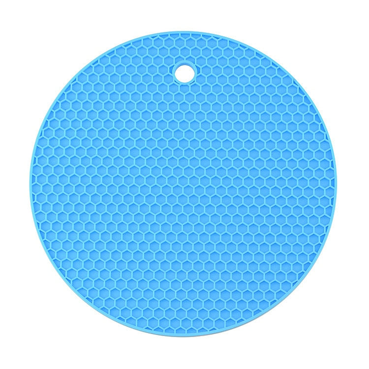 Dessous de plat en silicone rond - Pour casseroles et poêles de 14/18 cm