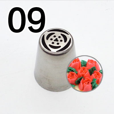 Embouts de Tuyauterie Russes 20 Styles - Ensemble de Douilles à Pâtisserie en Acier Inoxydable pour Décorer les Gâteaux