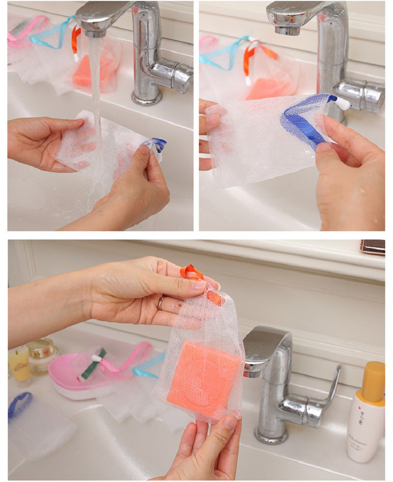 Filet moussant - Éponge de bain douce et exfoliante pour le corps