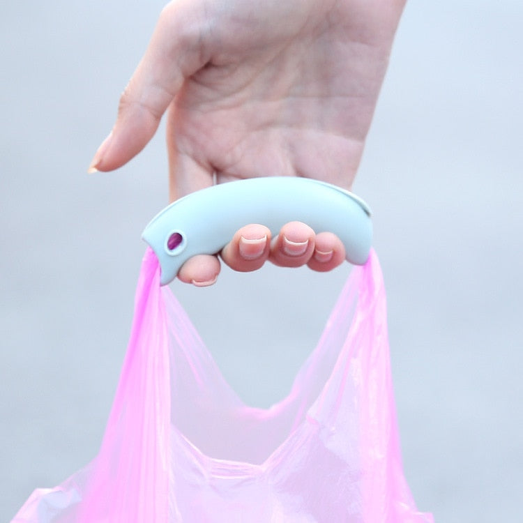 Poignée en silicone porte-sac multi-usages pour faciliter vos courses