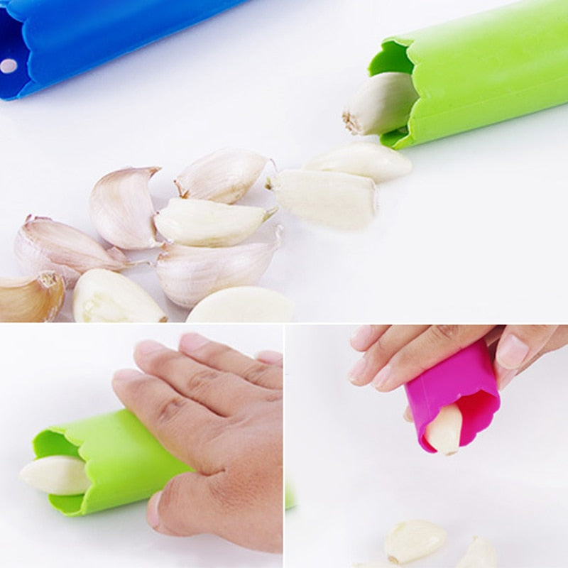 Éplucheur d'ail en silicone alimentaire