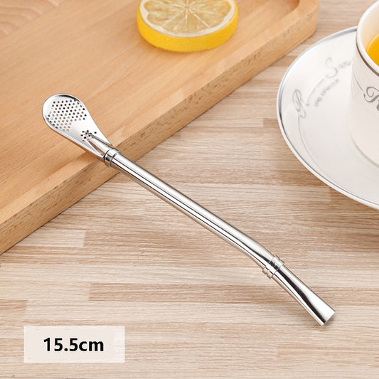 Pailles à Thé Réutilisables en Acier Inoxydable - Profitez de votre thé tout en préservant l'environnement