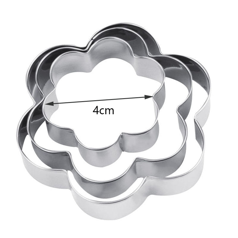 Emporte-pièces biscuit lot de 3 pour une pâtisserie créative