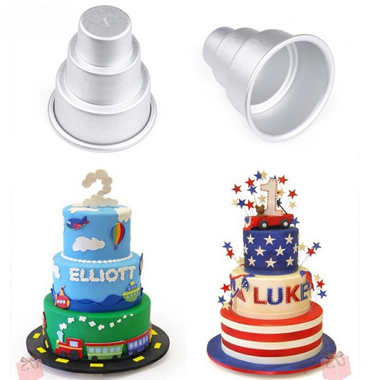 Mini moule à gâteau à plusieurs niveaux en alliage d'aluminium - Moule à gâteau pour pâtisserie