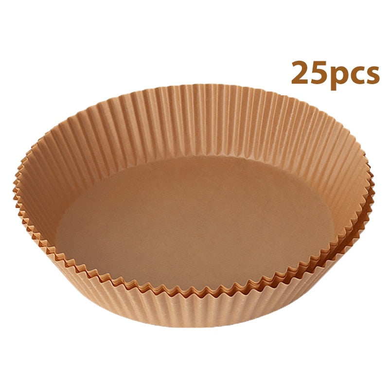 Papier sulfurisé pour moules ronds - Ensemble de 5/25/30/50 pièces marron