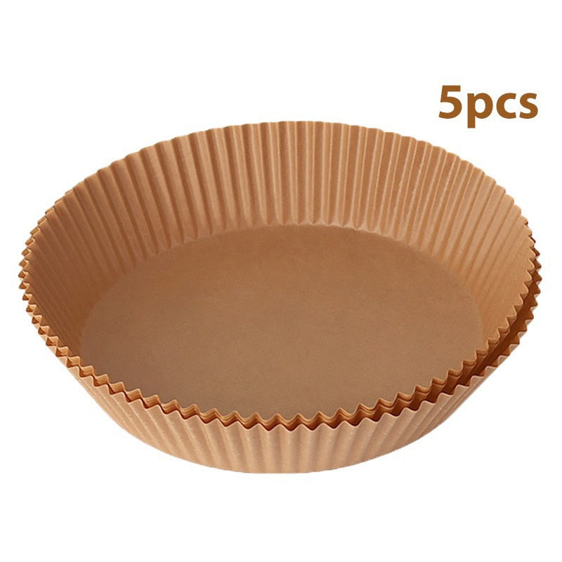 Papier sulfurisé pour moules ronds - Ensemble de 5/25/30/50 pièces marron